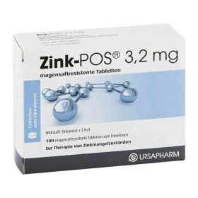Zink-POS 3,2mg (100 stk) – PZN 10254411 из Германии