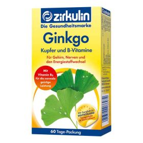 Zirkulin Ginkgo Kupfer und B-vitamine Tabletten (60 stk) – PZN 10339314 из Германии