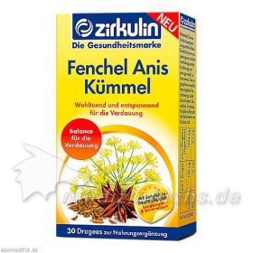 Zirkulin Fenchel Anis Kümmel Dragees, 30 ST – PZN 12493427 из Германии