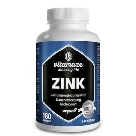 Zink hochdosiert Vitamaze, 180 ST – PZN 12741486 из Германии