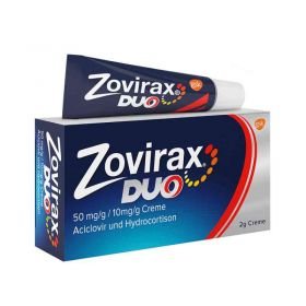 Zovirax Duo 50 mg/g / 10 mg/g Creme (2 g) – PZN 13170548 из Германии