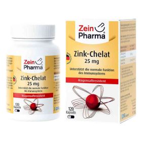 Zink Chelat 25 mg in magensaftresist.veg.Kaps. (120 stk) – PZN 13427970 из Германии