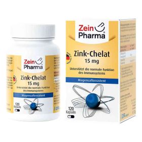 Zink Chelat 15 mg in magensaftresist.veg.Kaps. (120 stk) – PZN 13427987 из Германии