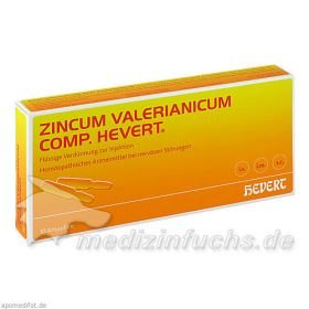 ZINCUM VALERIANICUM COMP.Hevert Ampullen, 10 ST – PZN 1748516 из Германии