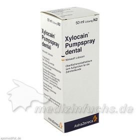 XYLOCAIN PUMPSPRAY DENTAL, 50 ML – PZN 3839499 из Германии