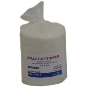 ZELLSTOFFTUPFER 4x5 cm, 1000 ST – PZN 3856368 из Германии