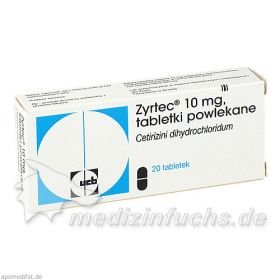 ZYRTEC Filmtabletten, 20 ST – PZN 4967029 из Германии