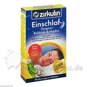 ZIRKULIN Einschlaf Dragees Baldrian+Hopfen, 40 ST – PZN 515655 из Германии