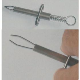 ZECKENZANGE/-pinzette 8 cm Feder+St, 1 ST – PZN 6805147 из Германии