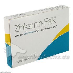 ZINKAMIN Falk Hartkapseln, 50 ST – PZN 7331361 из Германии