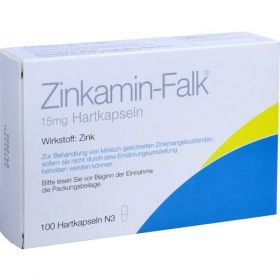 ZINKAMIN Falk Hartkapseln, 100 ST – PZN 7331378 из Германии