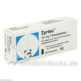 ZYRTEC Filmtabletten, 50 ST – PZN 7736394 из Германии