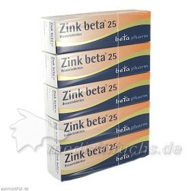 ZINK BETA 25 Brausetabletten, 100 ST – PZN 8653486 из Германии
