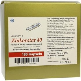 ZINKOROTAT 40 Leinersan Kapseln, 180 ST – PZN 8878676 из Германии