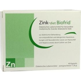 ZINK DIET Biofrid Kapseln, 40 ST – PZN 9192610 из Германии