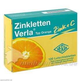 ZINKLETTEN Verla Orange Lutschtabletten, 100 ST – PZN 9704820 из Германии