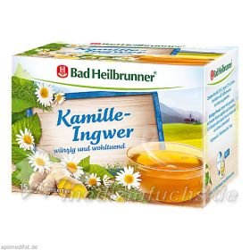 Bad Heilbrunner Kamille-Ingwer Tee, 15 ST – PZN 11004395 из Германии