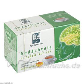 BADER's Apotheken Tee Gedächtnis, 20 ST – PZN 1179490 из Германии