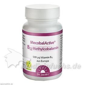 B12 Methylcobalamin MecobalActive Dr. Jacob's, 60 ST – PZN 13578663 из Германии