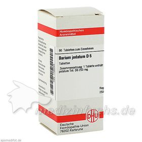 BARIUM JODAT D 6, 80 ST – PZN 1760055 из Германии