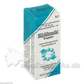 B12-ASmedic Tropfen, 20 ML – PZN 1888039 из Германии