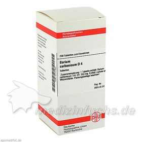 BARIUM CARB D 4, 200 ST – PZN 2111152 из Германии