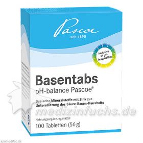 Basentabs pH-balance PASCOE, 100 ST – PZN 2246478 из Германии