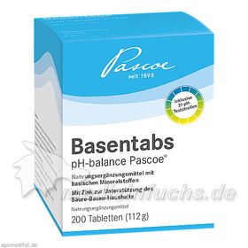 Basentabs pH-balance PASCOE, 200 ST – PZN 2246521 из Германии