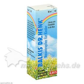 BALKIS NASENTROFEN F. KDR 0.05%, 10 ML – PZN 2487443 из Германии