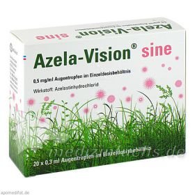 Azela-Vision sine 0.5mg/ml Augentropfen i.Einzeld., 20X0.3 ML – PZN 2498286 из Германии