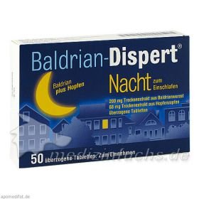BALDRIAN DISPERT NACHT zum Einschlafen, 50 ST – PZN 2859873 из Германии