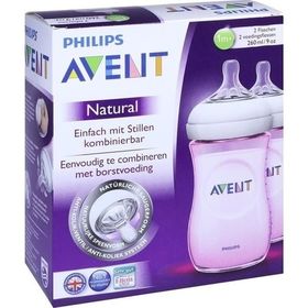 AVENT Naturnah Flasche 260ml Doppelpack rosa, 2 ST – PZN 3109602 из Германии