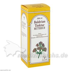 BALDRIANTINKTUR HETTERICH, 200 ML – PZN 3206469 из Германии