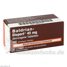 BALDRIAN DISPERT 45mg, 100 ST – PZN 4491756 из Германии