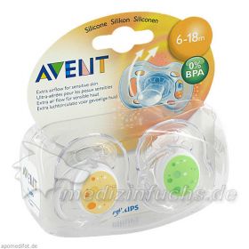 AVENT SCHNULLER FREEFLOW TREND 6-18M BPA-FREI, 2 ST – PZN 5505259 из Германии
