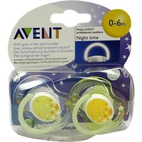 AVENT Schnuller für die Nacht 0-6m, 2 ST – PZN 6468661 из Германии