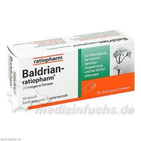 Baldrian-ratiopharm, 30 ST – PZN 7052690 из Германии