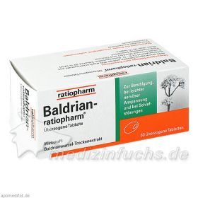 Baldrian-ratiopharm, 60 ST – PZN 7052750 из Германии