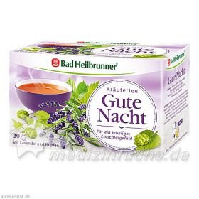 Bad Heilbrunner Kräutertee Gute Nacht, 20 ST – PZN 9782027 из Германии