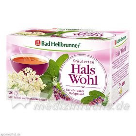 Bad Heilbrunner Kräutertee Hals Wohl, 20 ST – PZN 9782062 из Германии