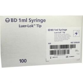 BD Plastipak Luer Lok 3teil. Spritze, 100X1 ML – PZN 1319181 из Германии