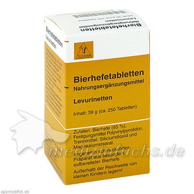 Bierhefetabletten Levurinetten, 250 ST – PZN 1352209 из Германии