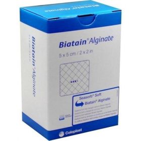 Biatain Alginate Kompressen 5x5cm, 30 ST – PZN 1406365 из Германии