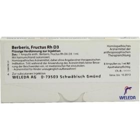 BERBERIS FRUCT RH D 3, 8X1 ML – PZN 1619486 из Германии