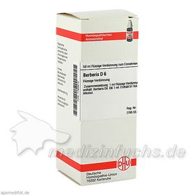 BERBERIS D 6, 50 ML – PZN 1760612 из Германии