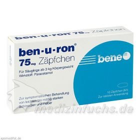 ben-u-ron 75mg Zäpfchen, 10 ST – PZN 2684876 из Германии