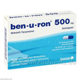 ben-u-ron 500mg Kapseln, 20 ST – PZN 2710740 из Германии