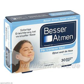Besser Atmen Nasenstrips transparent normale Größe, 30 ST – PZN 2952532 из Германии