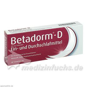 BETADORM D, 10 ST – PZN 3241678 из Германии