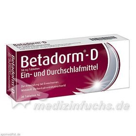 BETADORM D, 20 ST – PZN 3241684 из Германии